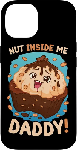 Vista 4 de Funda divertida para iPhone 13 Pro con diseño de tuerca de juego sucio Inside Me Daddy para mujer