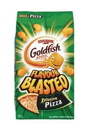 Vista 2 de Paquete de 3 bolsas de Goldfish con varios sabores (2 cupcakes de vainilla + 1 pizza Xplosive)