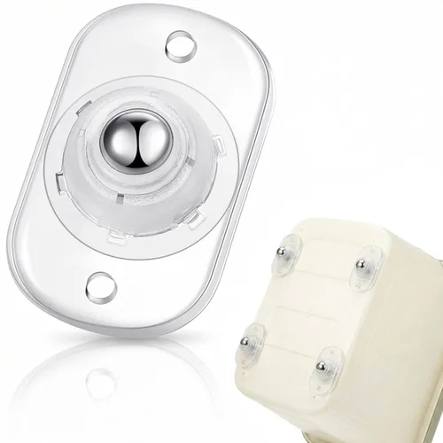 Vista 28 de Honoson 24 ruedas giratorias autoadhesivas para electrodomésticos, deslizadores de electrodomésticos para electrodomésticos, ruedas universales