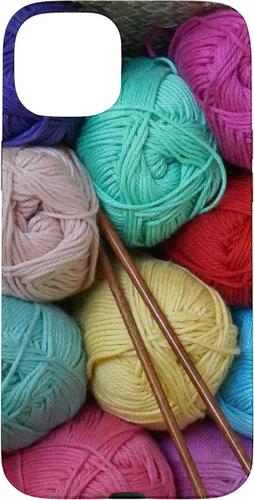 Vista 9 de Knitting and Crochet Colorful Yarn Photo Knitting Needles Case for iPhone 17