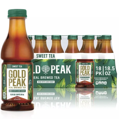 Vista 8 de Gold Peak - Té natural dulce y auténtico, elegido para un sabor máximo, hecho con azúcar de caña - por Gourmet Kitchn - (18.5 onzas / 18 unidades)