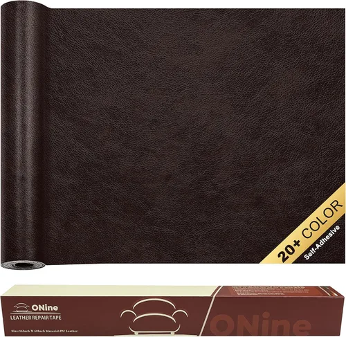 Vista 26 de ONine - Parche para reparación de cuero, autoadhesivo, diferentes colores, de 8 x 11 pulgadas para desprender y pegar, se adhiere a sofás, asientos