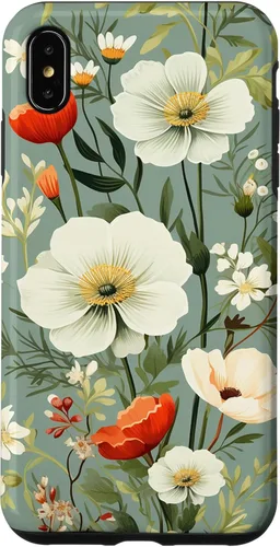 Vista 11 de Sage Green Flower Wildflower Pattern Floral Case for iPhone 16