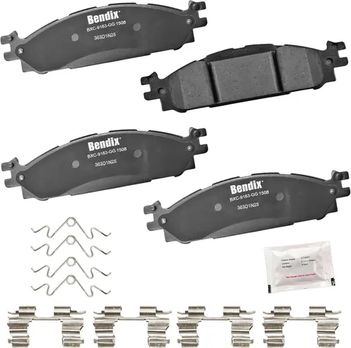 Vista 21 de Pastillas de freno delanteras semi-metálicas Bendix Priority1 CFM1774 para Ford Transit 2019-2017, Transit-150 2021-2015, Transit-250 2021-2015