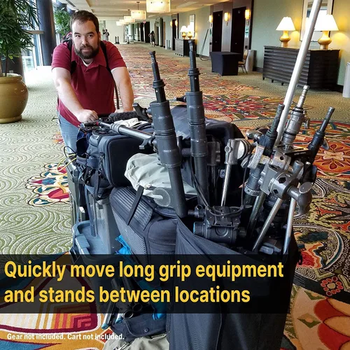 Vista 5 de GripnGaff® Kartmaster Bolsa de nailon para KARTMASTER HD 500 Multicart - Movimiento de vídeo y sonido, equipo de DJ y músico - C-Stands, trípodes