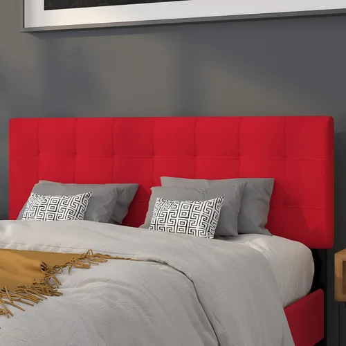 Vista 10 de Flash Furniture Bedford - Cabecero tapizado con capitoné de puntada de caja para cama individual en tela beige
