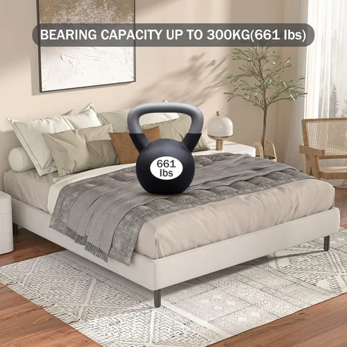 Vista 21 de Juego de 4 patas de repuesto ajustables para cama, patas de soporte de marco de cama de metal ajustables de 5.9 a 9.84 pulgadas, patas de soporte