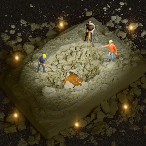 Vista 5 de Kit de Excavación de Ámbar Más Grande - 8 Resinas de Insectos Artificiales Diferentes, Excavar Especímenes de Insectos Únicos, Juguetes de Insectos