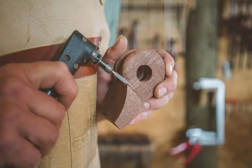 Vista 5 de Kutzall Rebaba giratoria cónica extrema, eje de 1⁄8", muy gruesa - Broca para tallado de madera para Dremel, Foredom, DeWalt, Milwaukee. Carburo