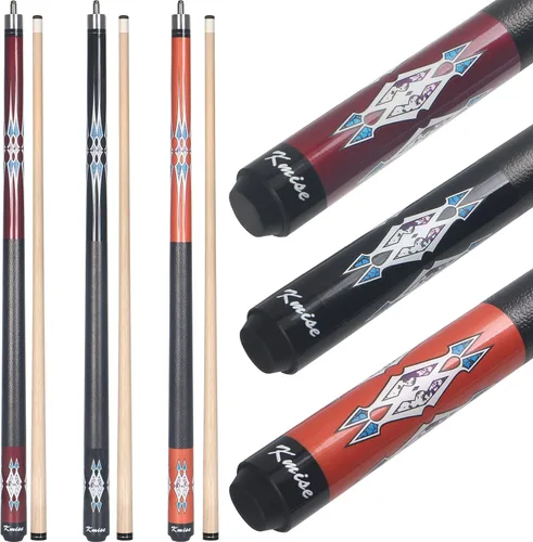 Vista 17 de Kmise Pool Stick Set of - 58" Pool Cue Stick, Canadian Maple Professional Billiards Pool Cue, Pool Sticks for Adults, 18~21oz Multiple