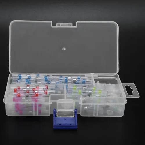 Vista 3 de Electrical Wire Crimp Terminals, Simple Transparent Shell, Heat Shrink End Connectors for Solder Ring Terminals(100pcs Boxed)