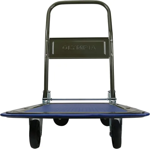 Vista 5 de Olympia Tools - Carretilla de mano plegable con plataforma de 300 libras de capacidad, camión de plataforma resistente con ruedas giratorias de 360°