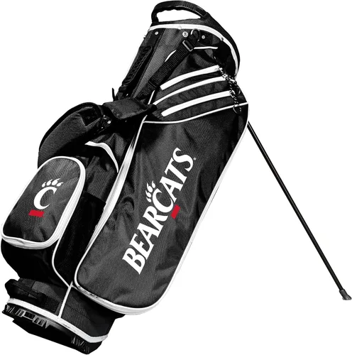 Vista 24 de Team Golf NCAA Birdie Stand - Bolsa de golf con soporte, ligera, divisor de palos de 14 compartimentos, soporte de acción por resorte, bolsillo