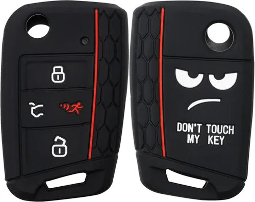 Vista 8 de 2 PIEZAS Funda de Silicona para Llave de Mando a Distancia de 3 Botones, para VW Beetle, Caddy, Eos, Jetta, Golf, Polo, Scirocco, Sharan, Tiguan
