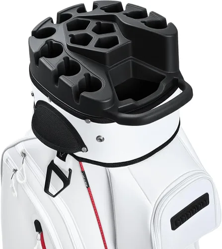 Vista 11 de UNIHIMAL Bolsa de carrito de golf de 14 vías Pro con divisor de longitud completa, bolsa de golf para hombres con asas y cubierta para lluvia