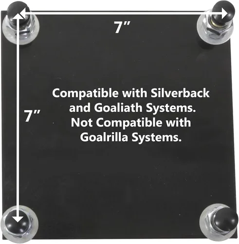 Vista 9 de Silverback Kit de anclaje de aro de baloncesto de 7 pulgadas diseñado para aros de baloncesto Silverback, Portero y Hoopstar