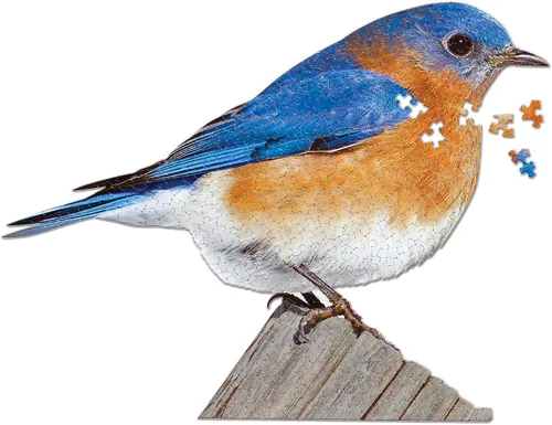 Madd Capp Bluebird - Rompecabezas de 300 piezas para edades de 10 años en adelante, borde único en forma de animal, tamaño de póster, corte
