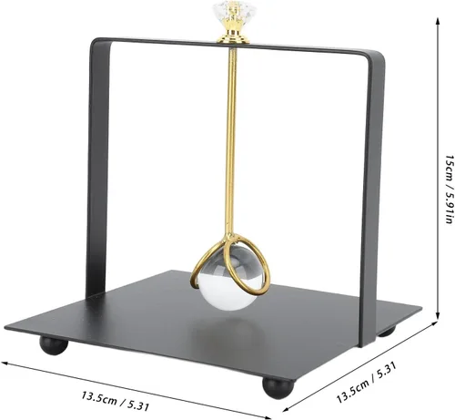 Vista 4 de Metal Napkin Holder with Weighted Arm, Elegant Square Paper Napkin Dispenser Modern Iron Decor for Table, Suitable for Home, Restaurants, Hotels