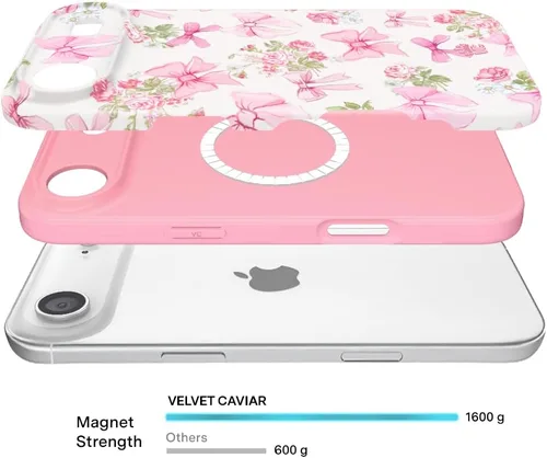 Vista 211 de VELVET CAVIAR Funda para iPhone 15, compatible con MagSafe, probada contra caídas de 10 pies, fundas protectoras de diseño, leopardo color rosa