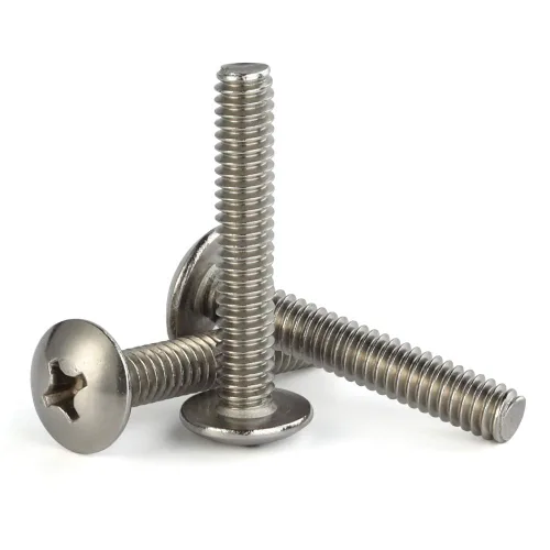 Vista 10 de Mellewell Tornillos de máquina de cabeza abombada 1/4-20 x 2, rosca completa, acero inoxidable 18-8, acabado negro, cantidad 20