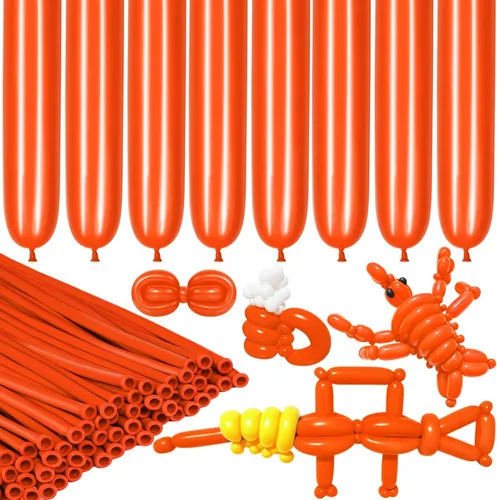 Vista 11 de LXZFCRG 260 Globos Negros Largos para Animales de Globo, 100pcs Globos para Torcer para Guirnalda de Globos Animales Modelado Cumpleaños Boda Fiesta