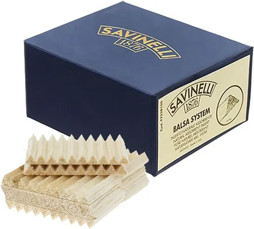 Savinelli Filtros Balsa de 0.236 in, filtros italianos de madera de balsa para el cuidado de la pipa de brezo, accesorios Savinelli Pipe, paquete de