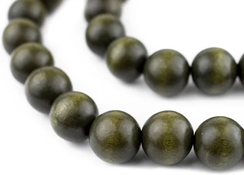 Vista 204 de TheBeadChest: cuentas de madera redondas naturales de 0.315 pulgadas, cuentas de madera sueltas espaciadoras para fabricar joyas, 4 tamaños