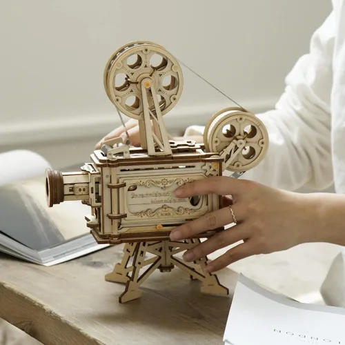 Vista 3 de ROKR Rompecabezas de Madera 3D Vitascope para Adultos - Kits de Construcción de Modelos Construcción Mecánica para Adultos para Construir