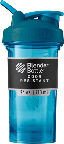 Vista 17 de Botella mezcladora serie Pro de BlenderBottle para batidos de proteínas y bebidas de preentrenamiento, 24 onzas, color negro