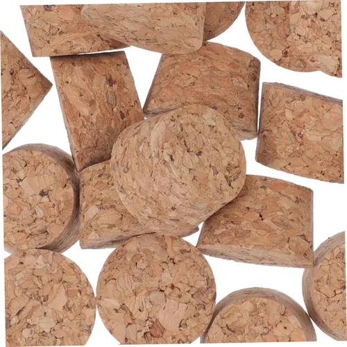 Vista 3 de Luxshiny Tapones de corcho de madera natural para botellas de vino, tapón de corcho de repuesto para botellas abiertas
