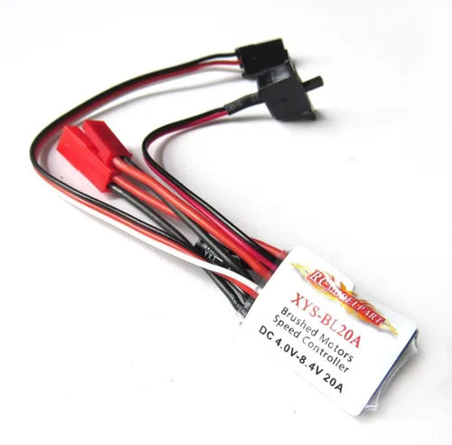Vista 2 de Hobbypower RC 20A ESC cepillado controlador de velocidad del motor para RC coche barco WO freno