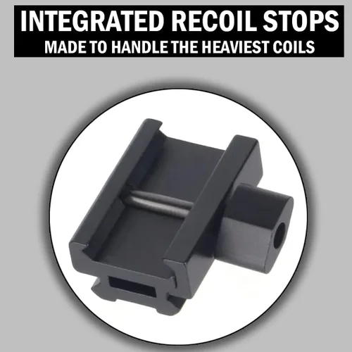 Vista 6 de 360 Tactical 1 pulgada de alto perfil corto Riser Mount Matte Black Picatinny 8 Ranura para visores y óptica