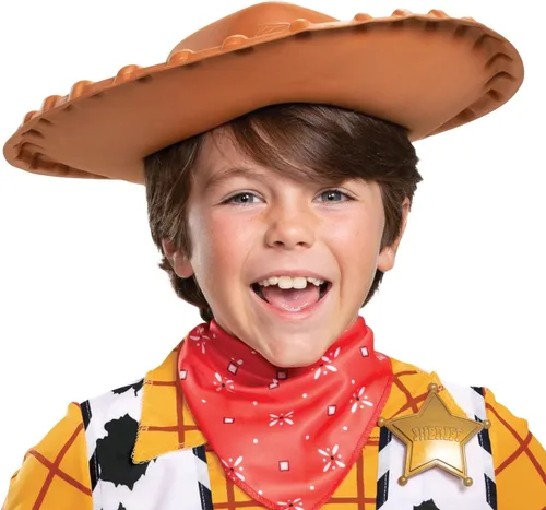 Vista 3 de Disney Toy Story - Disfraz clásico de Woody para niño pequeño