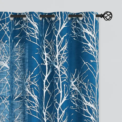 Vista 38 de FMFUNCTEX Cortinas de lino semitransparentes para dormitorio, cortinas blancas y negras de 45 pulgadas de largo para sala de estar, cortinas