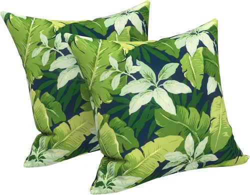 Vista 136 de LVTXIII - Juego de fundas para cojines de sofá o sillón de exteriores, para lumbar, no se decoloran, 2 unidades de 12" x 20", con relleno, estampado