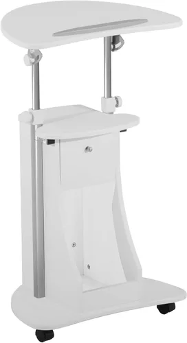 Vista 12 de Techni Mobili - Carrito móvil médico para ordenador portátil, ajustable en altura, color negro, B005