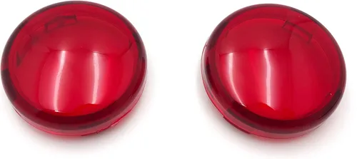 HTTMT MT293-002-COVER- Tapa de lente de señal de giro superior rojo transparente compatible con 00-13 H-D Softail Dyna Glide Sportster