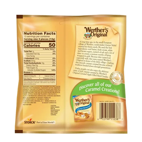 Vista 2 de Needzo Caramelo duro con centro relleno de manzana, caramelos compartibles envueltos individualmente, caramelos gourmet