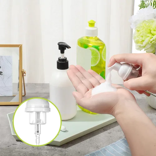 Vista 5 de Geiserailie Juego de 30 cepillos de champú para pestañas, botella de jabón, 10 extensiones de pestañas, cepillos de rímel, 10 cepillos de limpieza