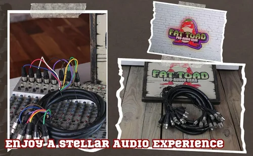 Vista 7 de Fat Toad Cable de serpiente XLR de 8 canales de 20 pies (ShieldedPRO X Series) – Cables de cable de conexión de audio con conectores hembra a macho
