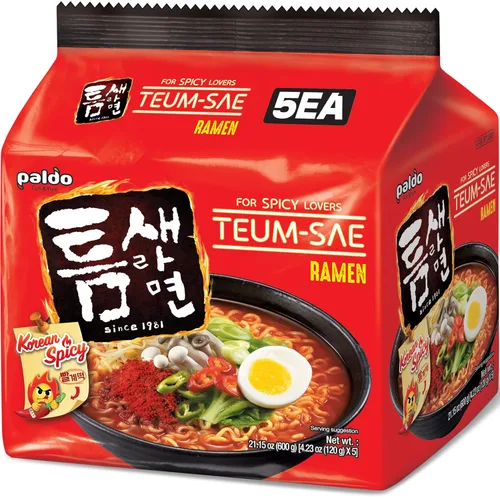 Vista 7 de Paldo Fun & Yum Ilpoom Jjajangmen Chajang Noodle, Ramen Tradicional sin Caldo Chajang 7.05 oz (Paquete de 4)