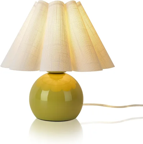 Vista 13 de Lámpara de mesa pequeña dorada para dormitorio, lámparas de dormitorio de latón dorado para mesita de noche, lindas lámparas de mesa mini