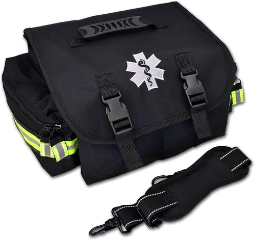 Lightning X Products Pequeño EMT Medic First Responder Trauma EMS Jump Bag Con Divisores - Stealth Black