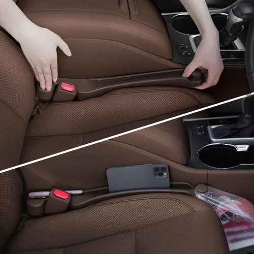 Vista 14 de Givifive Juego de 2 Rellenos de Espacios para Asientos de Automóvil, Espuma Suave Multifuncional Relleno de Espacios Laterales del Asiento
