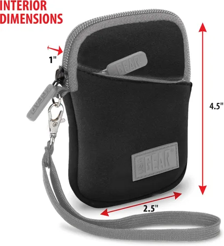 Vista 5 de USA Gear Funda para reproductor de MP3 compatible con Apple iPod Touch, iPod Nano, Innioasis Y1, Walkman, Aiworth, cable USB, auriculares, fundas