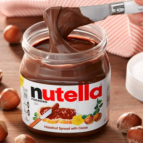 Vista 4 de Nutella Crema de chocolate y avellanas, cobertura perfecta para panqueques, 1.65 libras (paquete de 12)