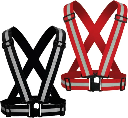 Vista 18 de Reflective Vest, High Visibility Safety Vest Straps Reflective Gear for Night Running Walking Cycling for Men Women Kids