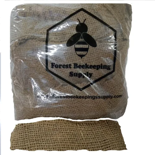 Vista 8 de Hive Bee - Combustible para ahumar apicultura Combustible para ahumar yute de arpillera, bolsa de 2 libras se ilumina fácilmente con fósforo