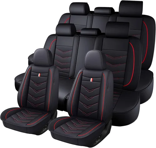 Vista 22 de Funda de asiento de auto para Dodge Durango 2002-2026, funda de cojín duradera, resistente al desgaste, impermeable, transpirable, sin olor, fundas