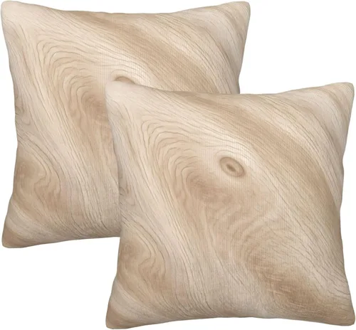 Vista 22 de Paquete de 2 fundas de almohada cortas de felpa de 18 x 18 pulgadas, fundas de almohada retro de los años 70S naranja y amarillo, fundas de almohada